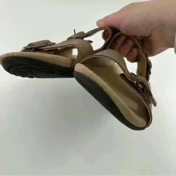 J sport by Jambu womens Carina sandals size 9 brown suede double buckle slides - Picture 10 of 12